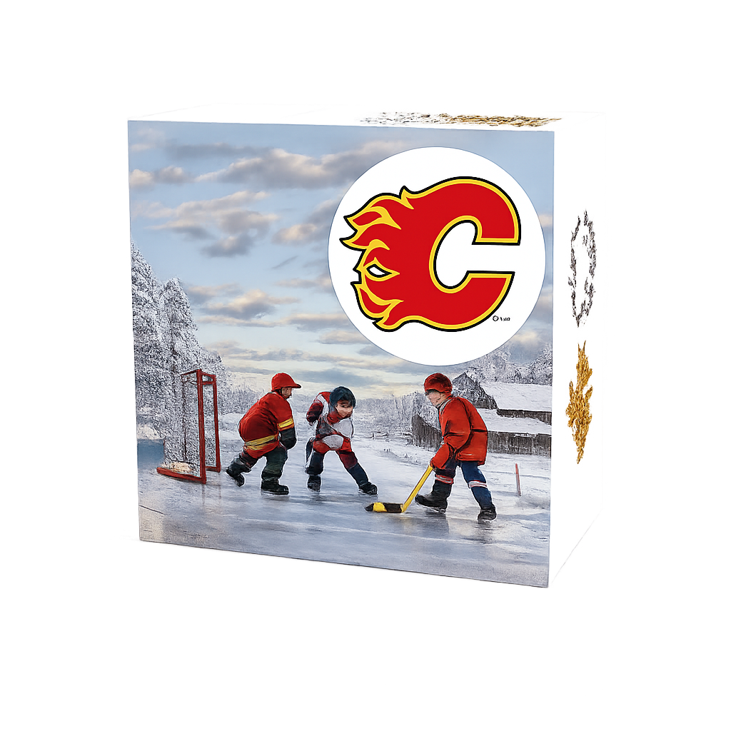 Calgary Flames Passion to Play Fine Silver