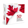 50th Anniversary of the Canadian Flag Fine Silver
