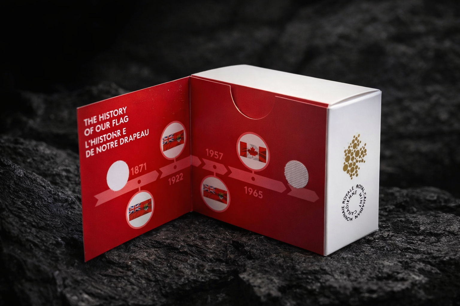 50th Anniversary of the Canadian Flag Fine Silver